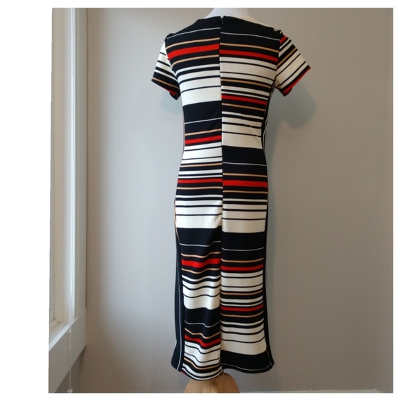 Multiple Color Striped Midi Dress - Picture 3 of 8